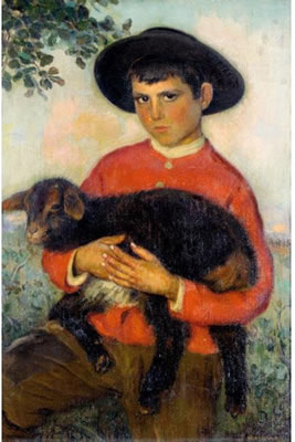 EL CABRERILLO (THE LITTLE GOATHERD) by Eugenio Hermoso - Auction record, sale price, and art valuation. Compare with similar artists and explore comparable artworks.