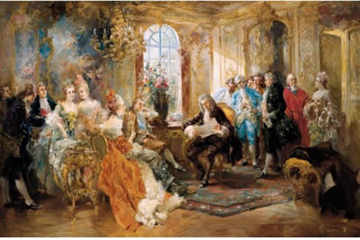 Sample artwork by Vincente De Garcia Paredes (1845 - 1903), known for royal court genre scene painting, aristocratic figures - View similar artists and auction records