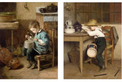LES PETITS TAMBOURS: A PAIR OF PAINTINGS by Pierre Edouard Frere - Auction record, sale price, and art valuation. Compare with similar artists and explore comparable artworks.