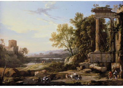 Sample artwork by Pierre-Antoine (The Younger) Patel (1648 - 1707), known for realistic style landscape painting - View similar artists and auction records