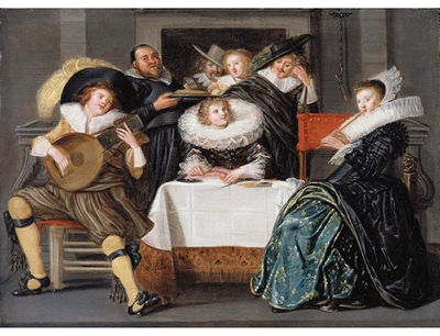 A MERRY COMPANY MAKING MUSIC