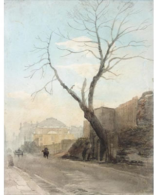 ALBION CHAPEL AND THE REMAINS OF LONDON WALL