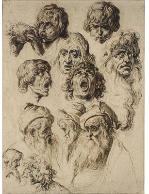 A SHEET OF ELEVEN STUDIES OF HEADS by Jacques de Gheyn II - Auction record, sale price, and art valuation. Compare with similar artists and explore comparable artworks.