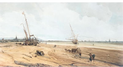 Sample artwork by François Louis Thomas Francia (1772 - 1839), known for city-seascape, genre paintings - View similar artists and auction records