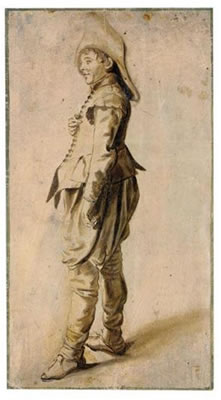 STUDY OF A STANDING YOUTH IN A HAT