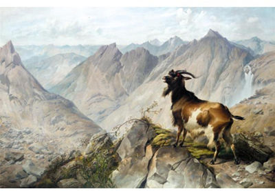 THE SCAPEGOAT - AND THE GOAT SHALL BEAR UPON HIM ALL THEIR INIQUITIES UNTO A LAND NOT INHABITED. LEVITICUS, XVI. 22