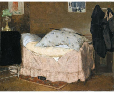 LE LIT ROSE OR VUE DE MON LIT OR MA CHAMBRE