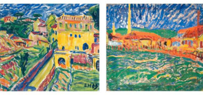 HÄUSER BEI ROM (HOUSES NEAR ROME) AND LANDSCHAFT BEI ROM (LANDSCAPE NEAR ROME) - VERSO