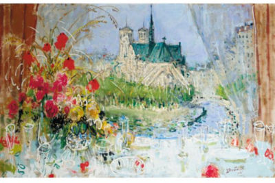 NOTRE DAME ET LA SEINE DE LA FENÊTRE DE LA TOUR D'ARGENT