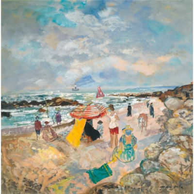 PLAGE À DEAUVILLE