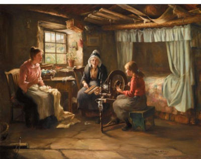 Sample artwork by Thomas McEwan (1846 - 1914), known for portrait, figure, genre, interior painting - View similar artists and auction records