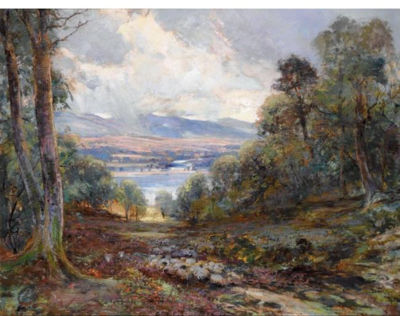 IN THE TROSSACHS by Archibald Kay - Auction record, sale price, and art valuation. Compare with similar artists and explore comparable artworks.