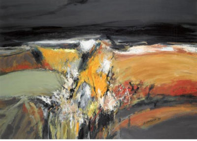 FIELD BY THE SEA by Nael Hanna - Auction record, sale price, and art valuation. Compare with similar artists and explore comparable artworks.