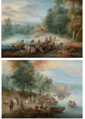 RIVER LANDSCAPES (a pair)