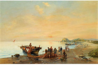 Sample artwork by Vassilios Hatzis (1870 - 1915), known for painting - View similar artists and auction records