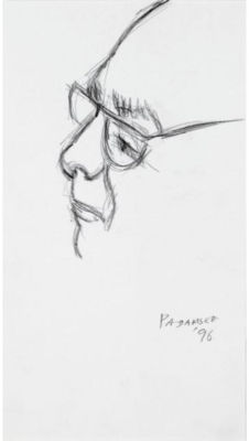 Portrait of Akbar Padamsee: Self-portrait