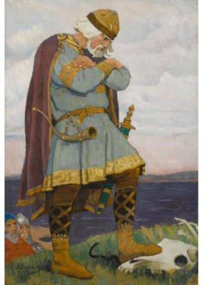 WISE OLEG by Viktor Mikhaelovich Vasnetsov - Auction record, sale price, and art valuation. Compare with similar artists and explore comparable artworks.