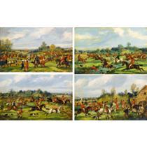 THE MEET; TAKING THE FENCE; CROSSING THE BROOK; GONE TO GROUND (4) by Samuel Alken Jr - Auction record, sale price, and art valuation. Compare with similar artists and explore comparable artworks.