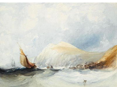 FISHING BOATS IN A SQUALL, OFF FOLKSTONE by Charles Bentley - Auction record, sale price, and art valuation. Compare with similar artists and explore comparable artworks.