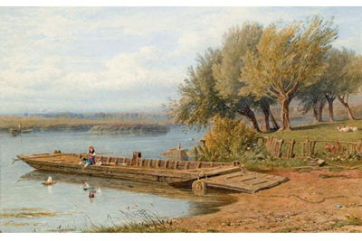 BOATING ON THE THAMES, SONNING