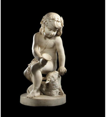 THE YOUNG ST JOHN THE BAPTIST WITH A LAMB