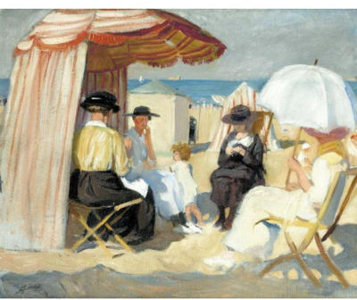 SCÈNE DE PLAGE by Lucien Hector Jonas - Auction record, sale price, and art valuation. Compare with similar artists and explore comparable artworks.