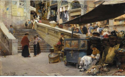 AT THE FOOT OF THE RIALTO, VENICE