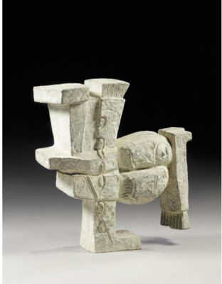 Sample artwork by Hubert Dalwood (1924 - 1976), known for painting and sculpture - View similar artists and auction records
