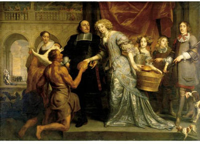 PORTRAIT OF AN ALMONER WITH HIS WIFE AND CHILDREN by Pieter Thys - Auction record, sale price, and art valuation. Compare with similar artists and explore comparable artworks.