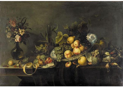 STILL LIFE OF PEACHES AND GRAPES by Michiel Simons - Auction record, sale price, and art valuation. Compare with similar artists and explore comparable artworks.
