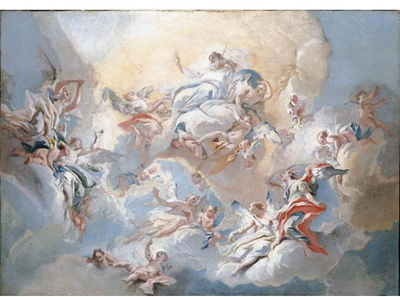 GOD THE FATHER AND ANGELS IN GLORY by Carlo Carloni - Auction record, sale price, and art valuation. Compare with similar artists and explore comparable artworks.