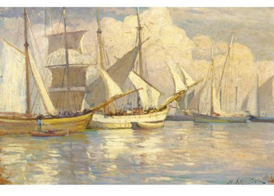 SAILING BOATS by Nicholaos Chimonas - Auction record, sale price, and art valuation. Compare with similar artists and explore comparable artworks.
