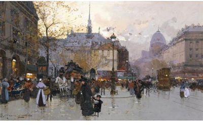 L'ÎLE DE LA CITÉ ET LA SAINT CHAPELLE by Eugene Galien-Laloue - Auction record, sale price, and art valuation. Compare with similar artists and explore comparable artworks.