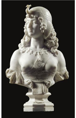 A BUST OF CLEOPATRA