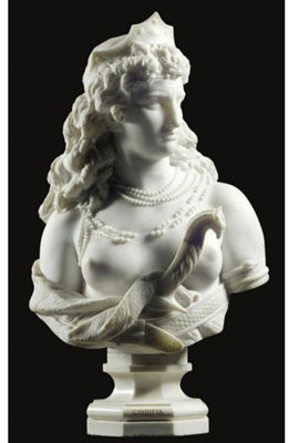 A MARBLE BUST OF JUDITH