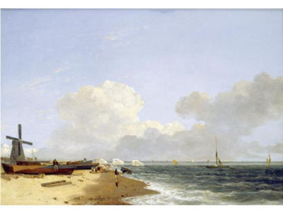 YARMOUTH BEACH, LOOKING NORTH - MORNING