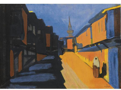 STREET AT EVENING