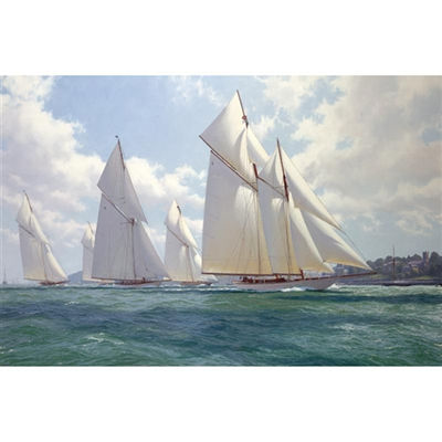 Westward reaching through Cowes Roads by John Steven Dews - Auction record, sale price, and art valuation. Compare with similar artists and explore comparable artworks.