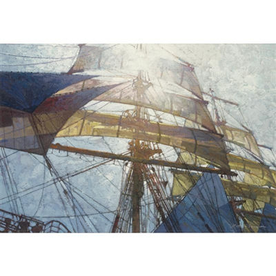 Sunlight through sails by Michael Vaughan - Auction record, sale price, and art valuation. Compare with similar artists and explore comparable artworks.