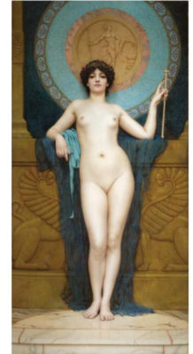 Sample artwork by John William Godward (1861 - 1922), known for female figure in landscape painting - View similar artists and auction records