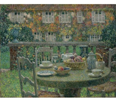 La Table D'Automne by Henri Sidaner - Auction record, sale price, and art valuation. Compare with similar artists and explore comparable artworks.