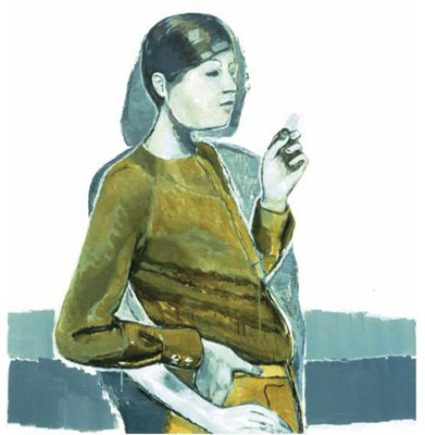 Sample artwork by Neal Tait (Born 1965), known for dreamlike tableux portrait painting, surrealism - View similar artists and auction records