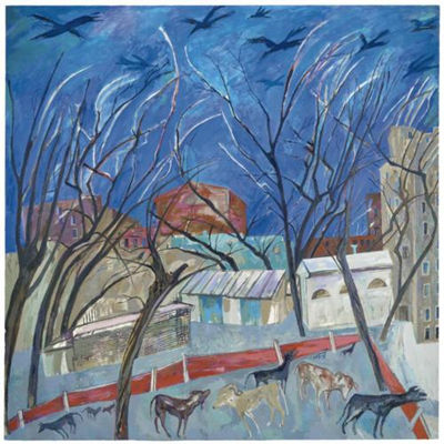Ten Stray Dogs by Maxim K Kantor - Auction record, sale price, and art valuation. Compare with similar artists and explore comparable artworks.
