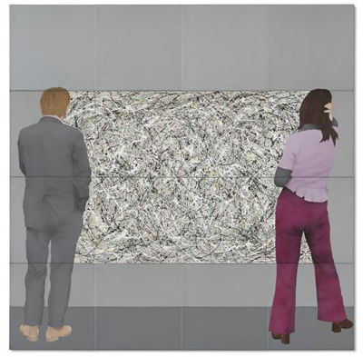 MAN, WOMAN WITH A JACKSON POLLOCK