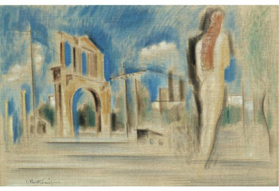 THE WALK OF THE CARYATID by Konstantinos Parthenis - Auction record, sale price, and art valuation. Compare with similar artists and explore comparable artworks.