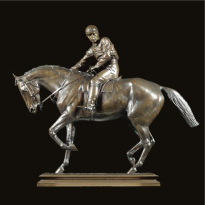 LE GRAND JOCKEY (A HORSE AND JOCKEY) by Isidore Jules Bonheur - Auction record, sale price, and art valuation. Compare with similar artists and explore comparable artworks.