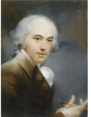SELF-PORTRAIT, A PENCIL IN HIS RIGHT HAND