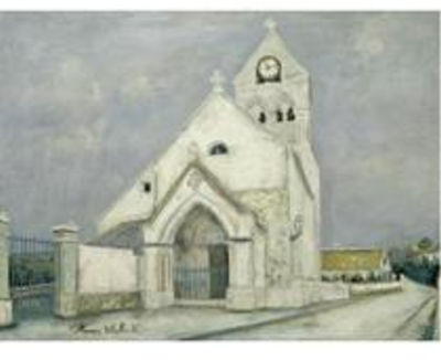 LA PETITE COMMUNIANTE. ÉGLISE DE DEUIL