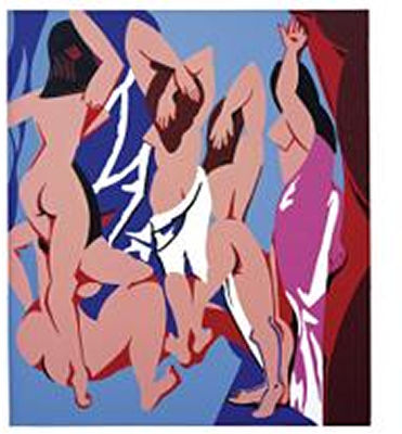 Les Demoiselles D'avignon Vues De Derriere by Patrick Caulfield - Auction record, sale price, and art valuation. Compare with similar artists and explore comparable artworks.