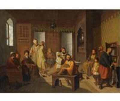Sample artwork by Julius Josephus Gaspard Starck (1814 - 1884), known for figure, genre painting - View similar artists and auction records